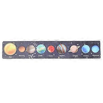 Solar System Puzzle Toy Wooden Planets Jigsaw Thinking Training Educational Toys Great Gifts For Kids Children