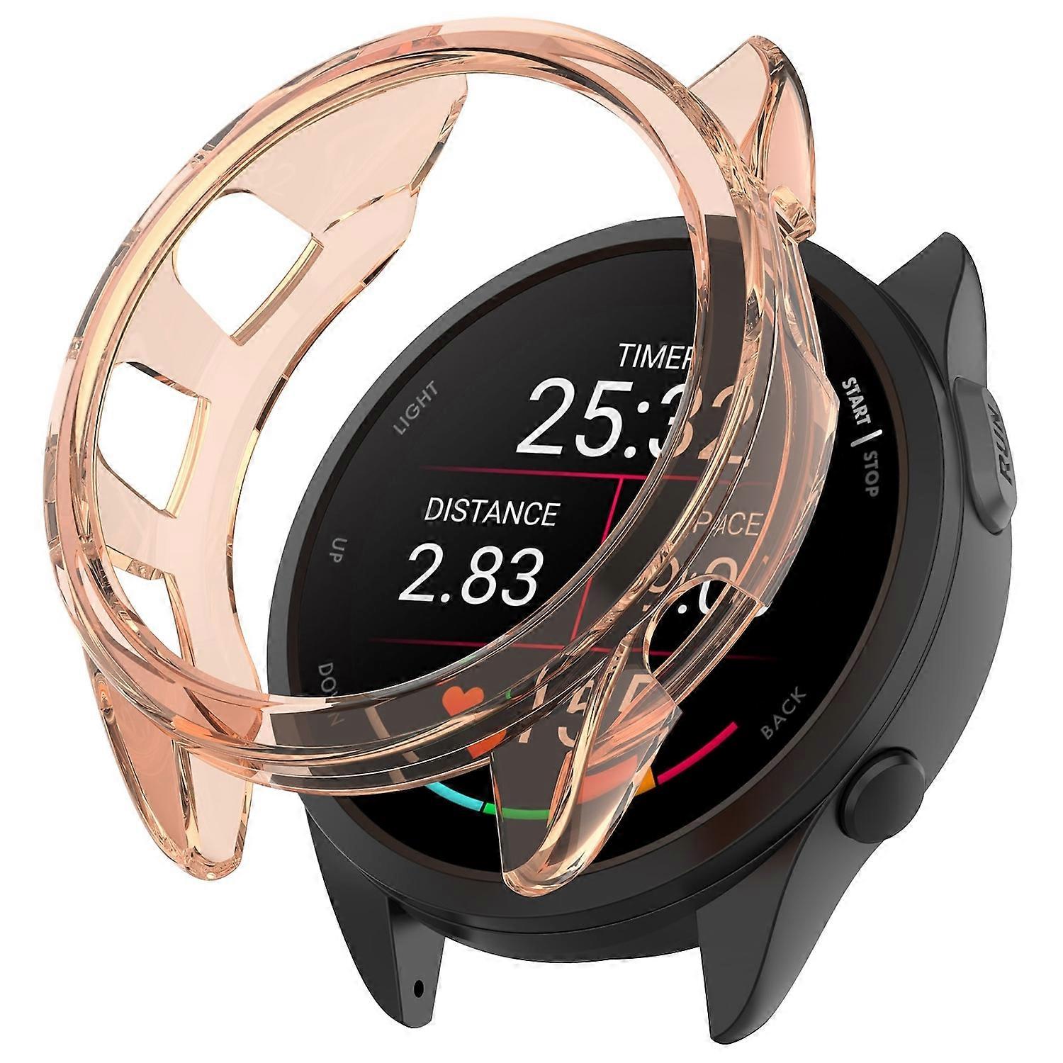 High-quality TPU Smart Case for Garmin Forerunner 165 / 165 Music, Pink