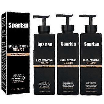 1-3x SPARTAN Root Activator -shampoo miehille - Hiustenkasvushampoo hiustenlähtöön ja oheneviin hiuksiin - XN