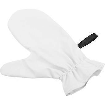 Waterproof Self Tanner Mitt Applicator Gloves for Women, White Oil-Resistant Body Lotion Gloves, Reusable Skincare Hand Mitt for Even Tanning and Mois