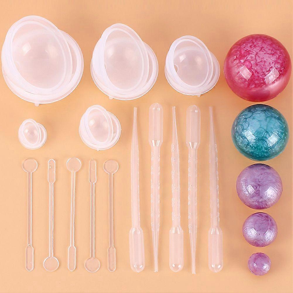 Ball ball shape hand jewelry mold set - 15pcs/set