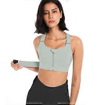 Sportbeha met hoge ondersteuning voor dames, 88% polyester, 12% elastaan. Beha met volledige dekking en ritssluiting.