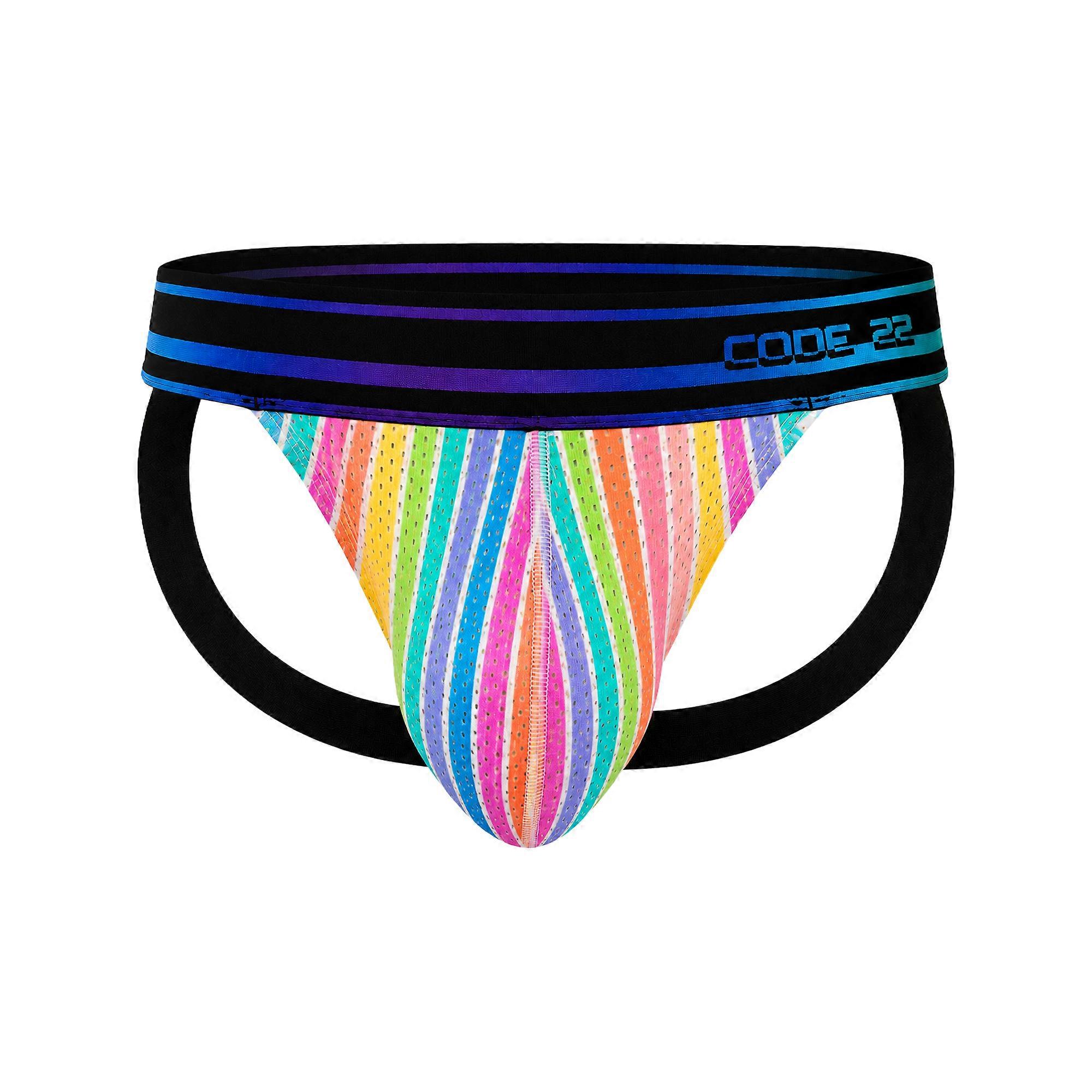 CODE 22 Pride Jockstrap Yellow | Men's Underwear | Men's Jockstrap