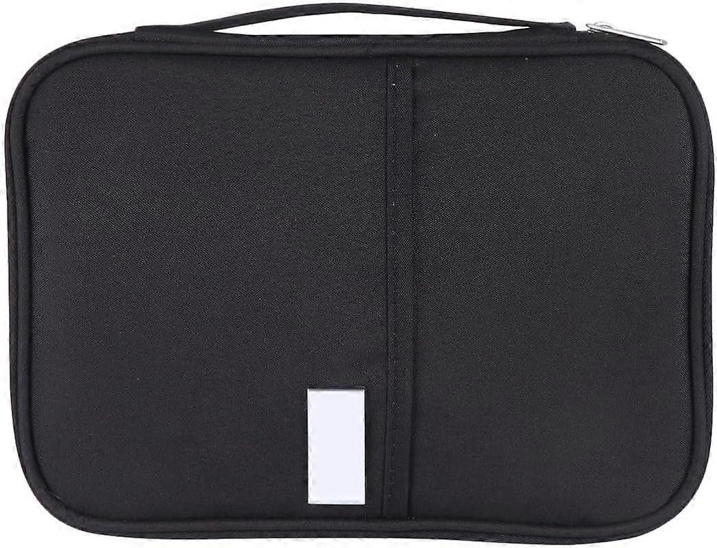 Waterproof Document Pouch in Durable Fabric with Multi-Compartment Des