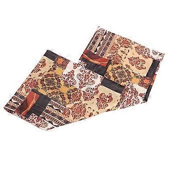 Modisches Damen-Stirnband mit Print, ideal für Sport, Yoga, Laufen und Workout, elastisches Haarband, Geschenk, Goldfarben