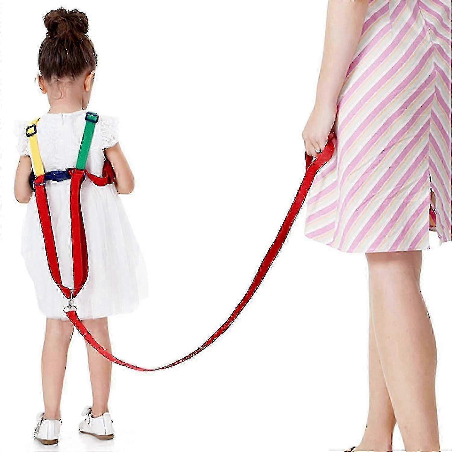 Walk learning helper with regulable safety leash