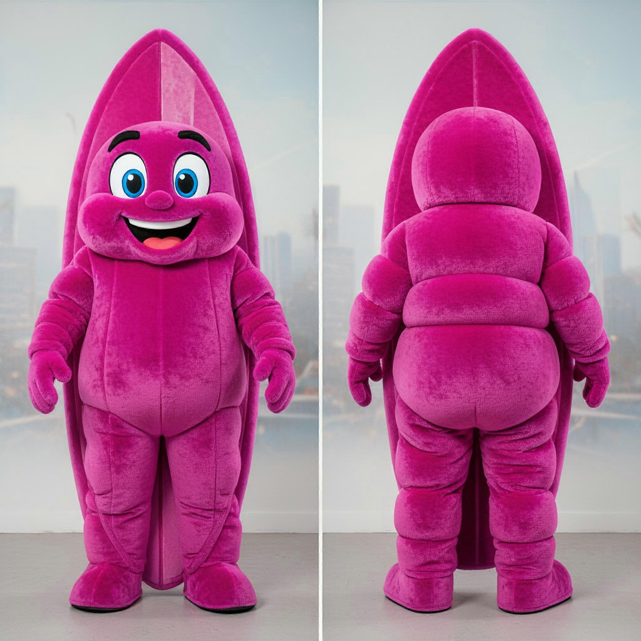 MASTICOT Magenta Plush Surfboard Mascot