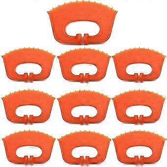 10pcs anelli di svezzamento del vitello, clip per naso anti-aspirazione del bestiame della fattoria in plastica