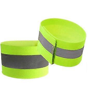 4 Pack High Visibility Reflective Bands for Wrist, Arm, Ankle, Leg - Safety Reflective Straps for Running, Cycling, Night Workout