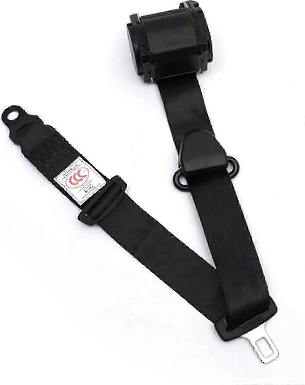 3pt Adjustable Universal Retractable Lap Belts Kit for Modification, Black, 2 Sets, 2025 - Simple Push-Button Release