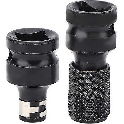 1/2" to 1/4" Hex Shank Chuck Conversion Kit, Square Drive Socket Adapter