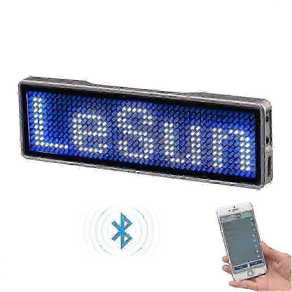 Programmable Bluetooth LED Name Tag