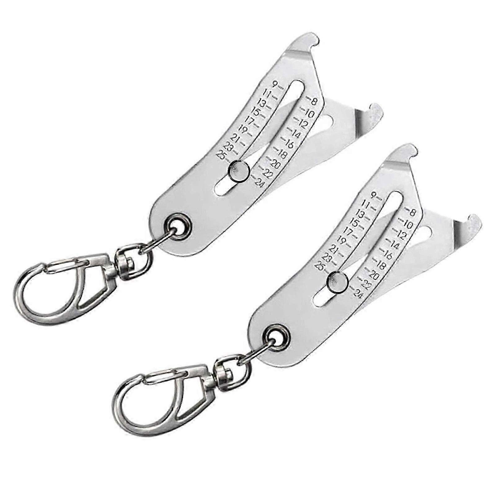 2 Thread Size Verification Tool Set - Portable Bolt and Nut Identifier Gauge
