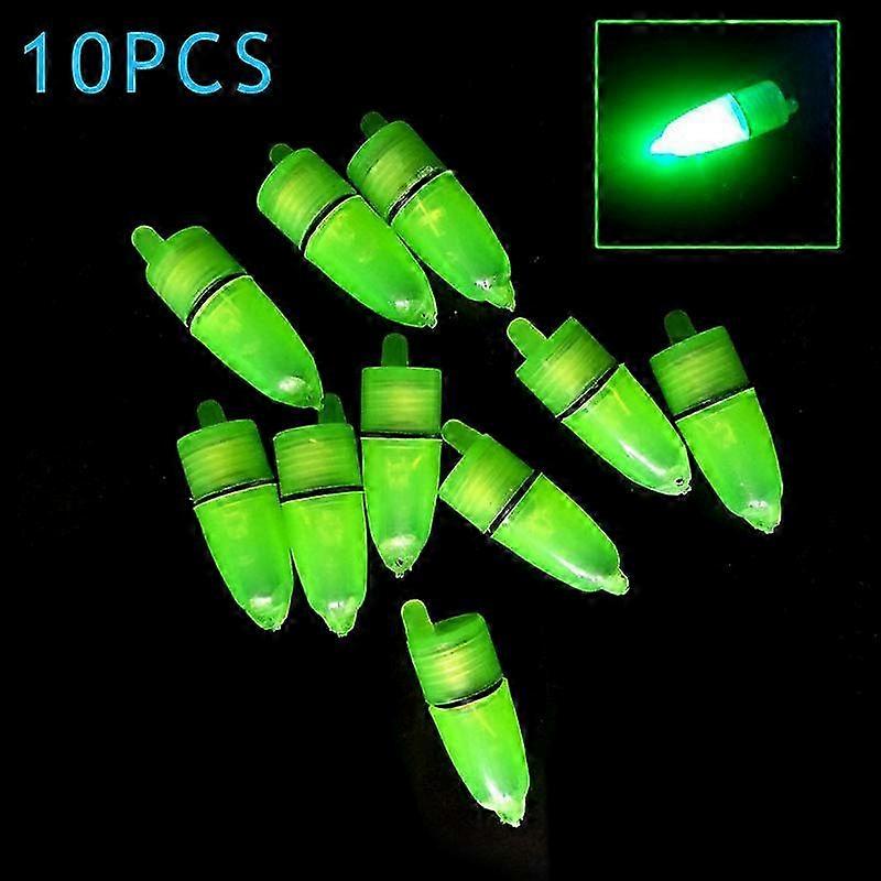 10 Pcs LED Light Night Float Fishing Rod Bite Shing Accessories