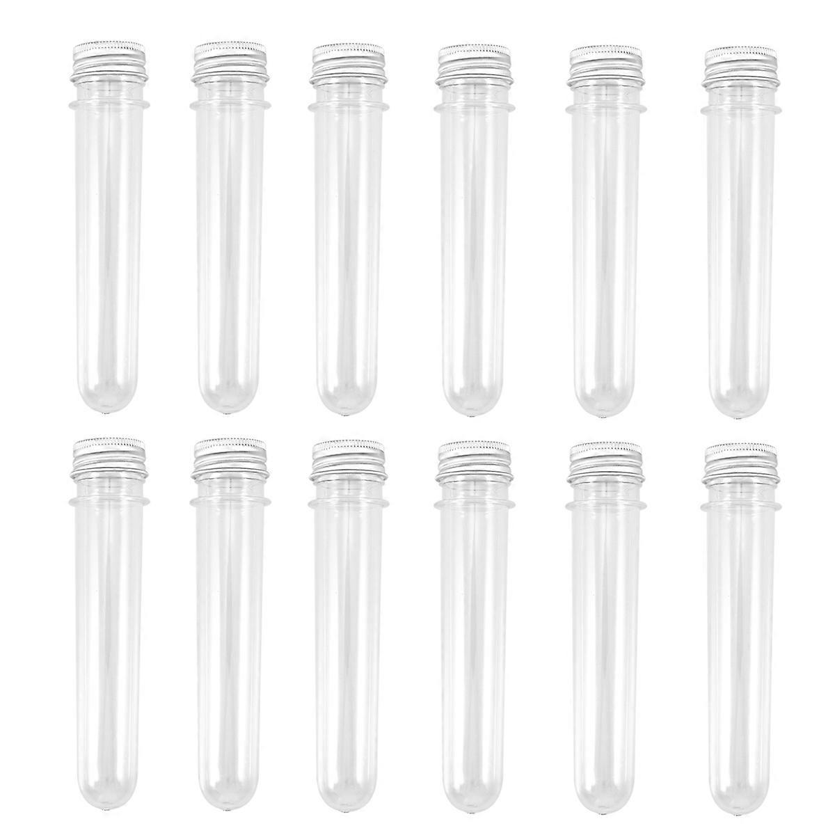 Multifunctional Test Tubes for Holding Items 12Pcs Transparent Plastic Tubes