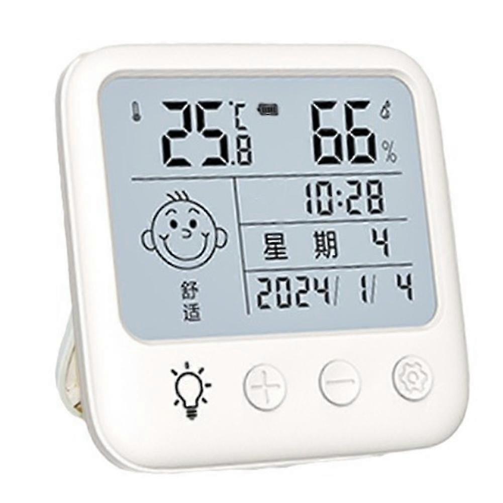 2403 Rechargeable Thermometer Hygrometer Thermometer Backlight Thermometer