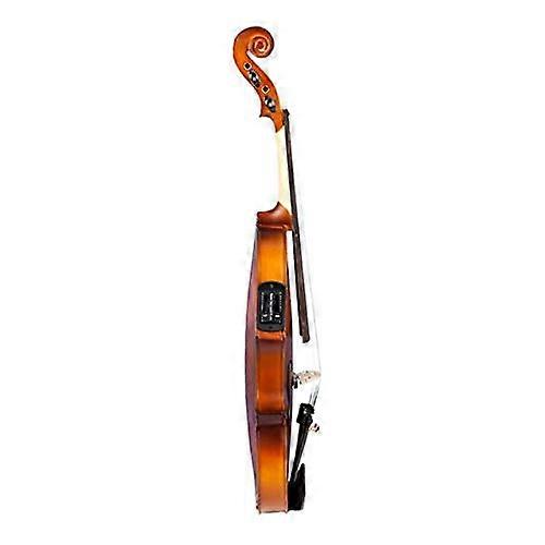4/4 Full Size Solid Wood Violin Kit with Case Bow Strings Tuner and Shoulder Rest