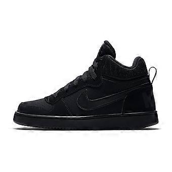 Nike Court Borough Mid 'Triple Black' GS 839977-001