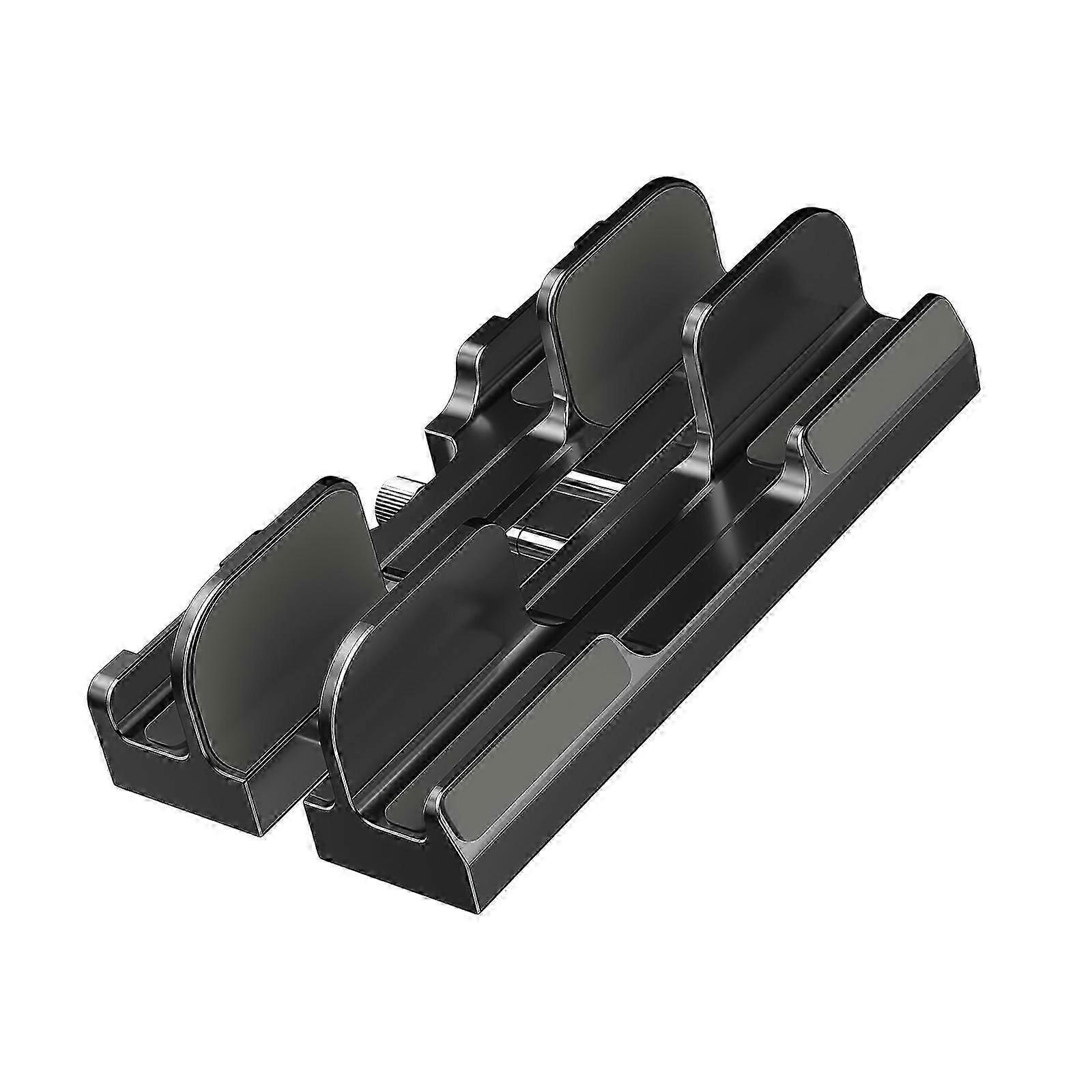 Vertical Laptop Stand Holder Adjustable Desktop Notebook Dock, Black