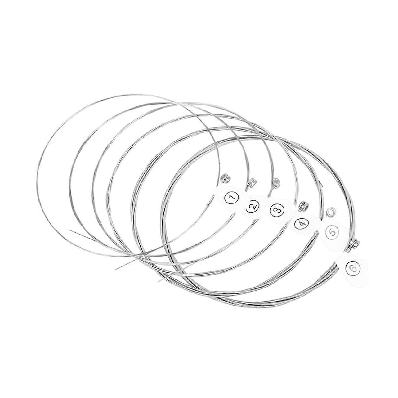 6Pcs Rust Resistant Electric Guitar Strings Set, Clear Balanced Tone, LongLasting Performance