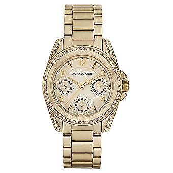 Mkors Blair Quartz Analog Women Watch with MK5639 Gold Plated Stainless Steel Bracelet