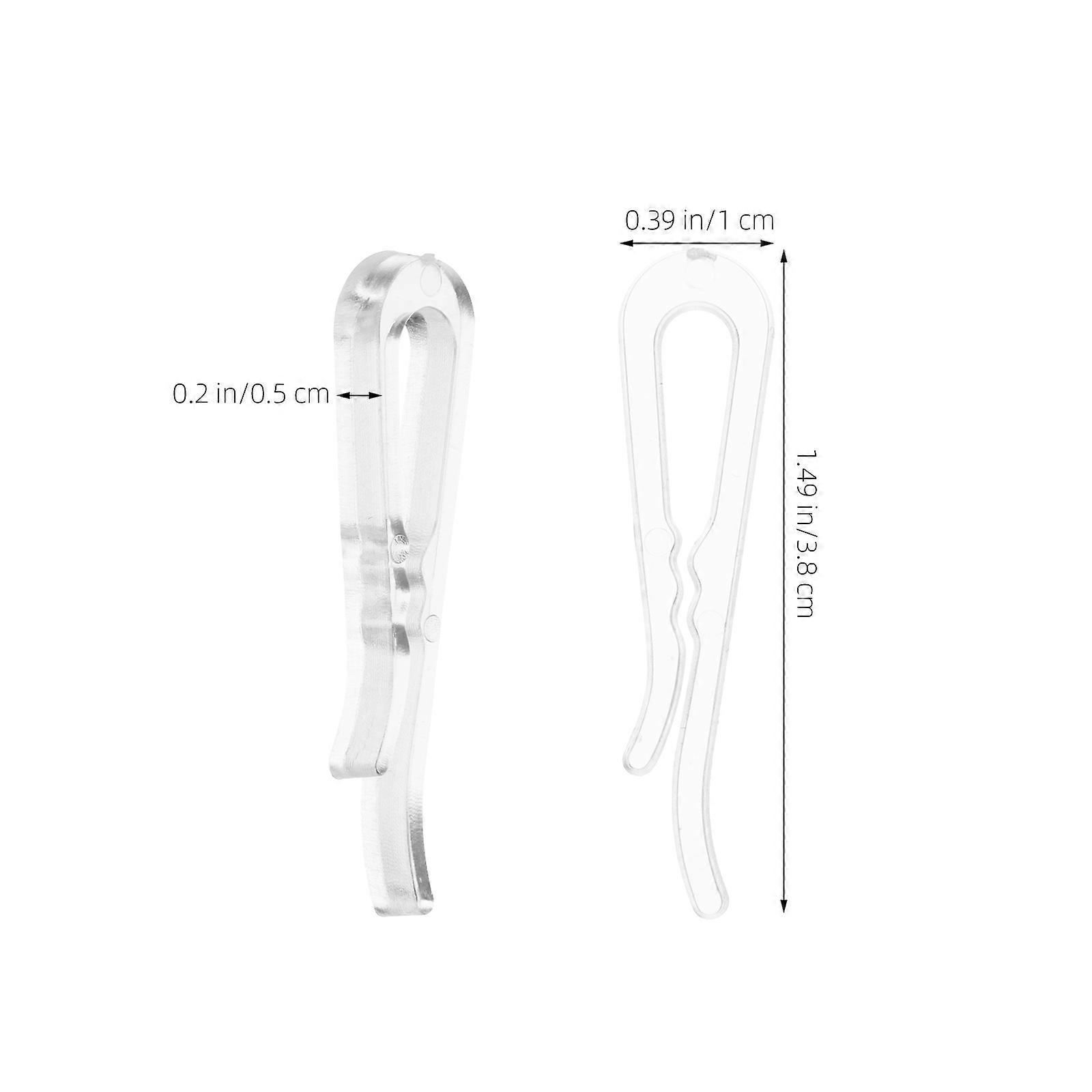 Transparent Clip Multifunction Plastic Clip for Cloth 100Pcs