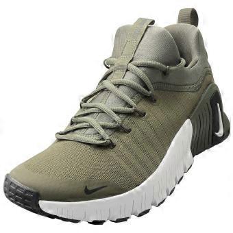 Nike Free Metcon 6 herensneakers in olijfgroen en zwart.