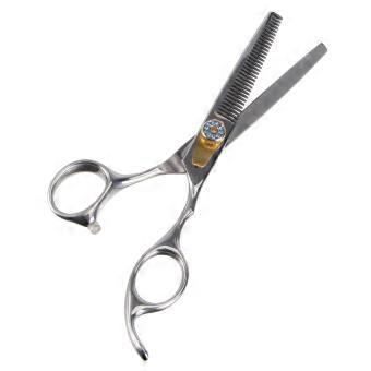 Hair Cutting Scissors and Barber Shears with Dual Cutting Function, Ergonomic Grip, Stainless Steel