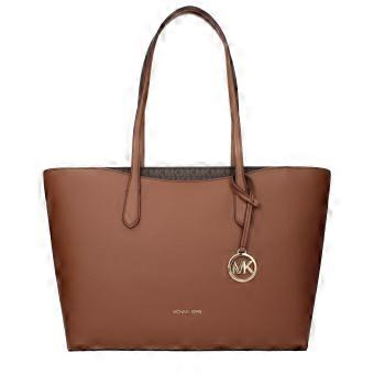 Michael Kors brun skinn skulderveske