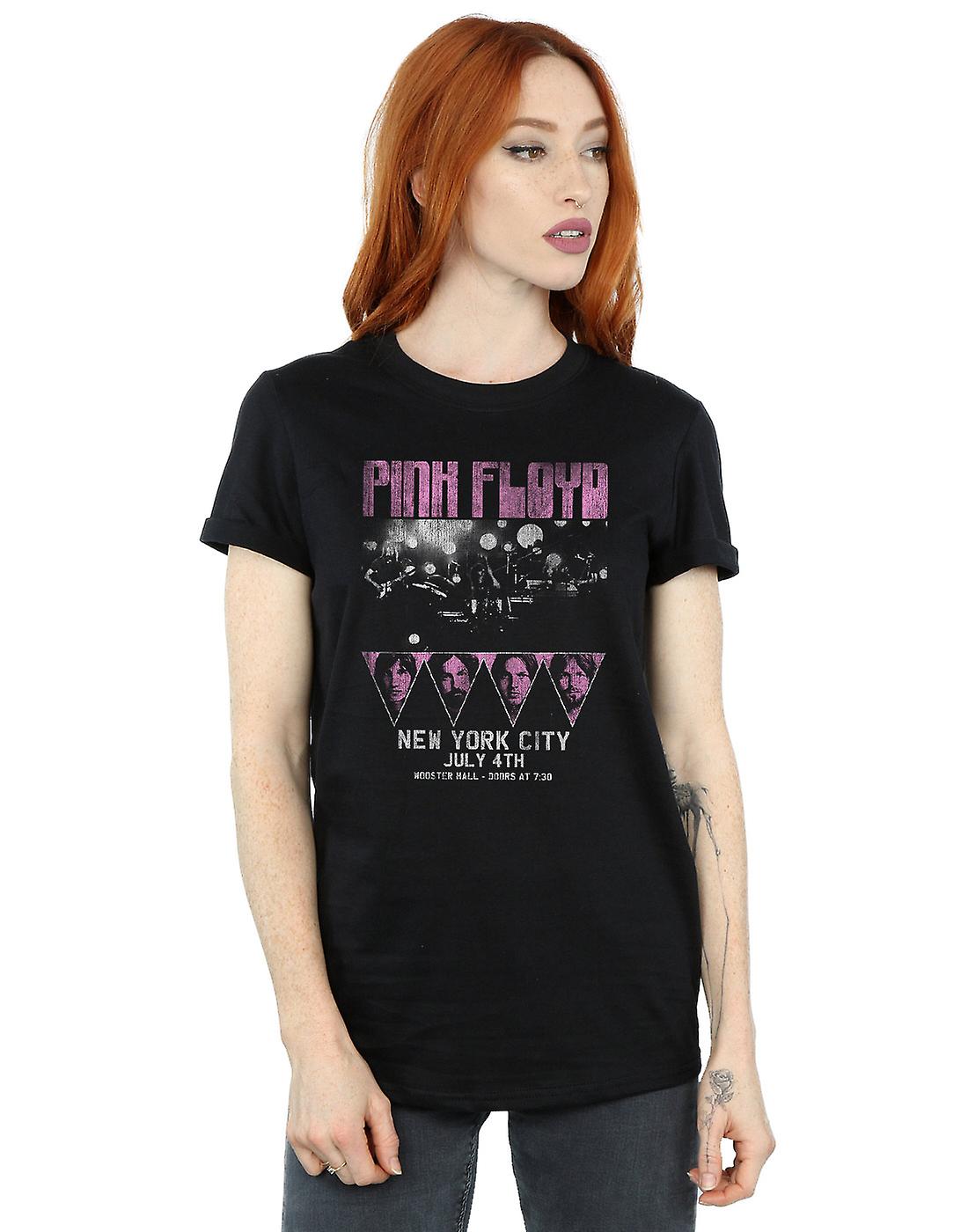 Pink Floyd Women's Tour NYC 男友贴身 T 恤