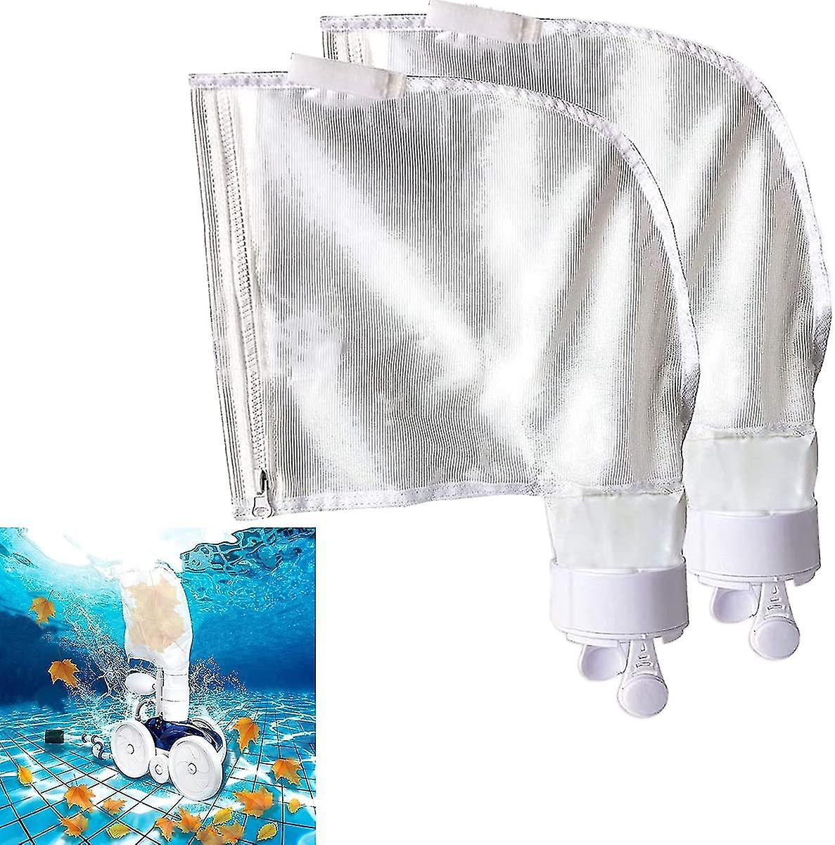 2 Pack Pool Cleaner Bag, Nylon Mesh Zipper All Purpose Filter Bag, Replacement Parts For Polaris 280