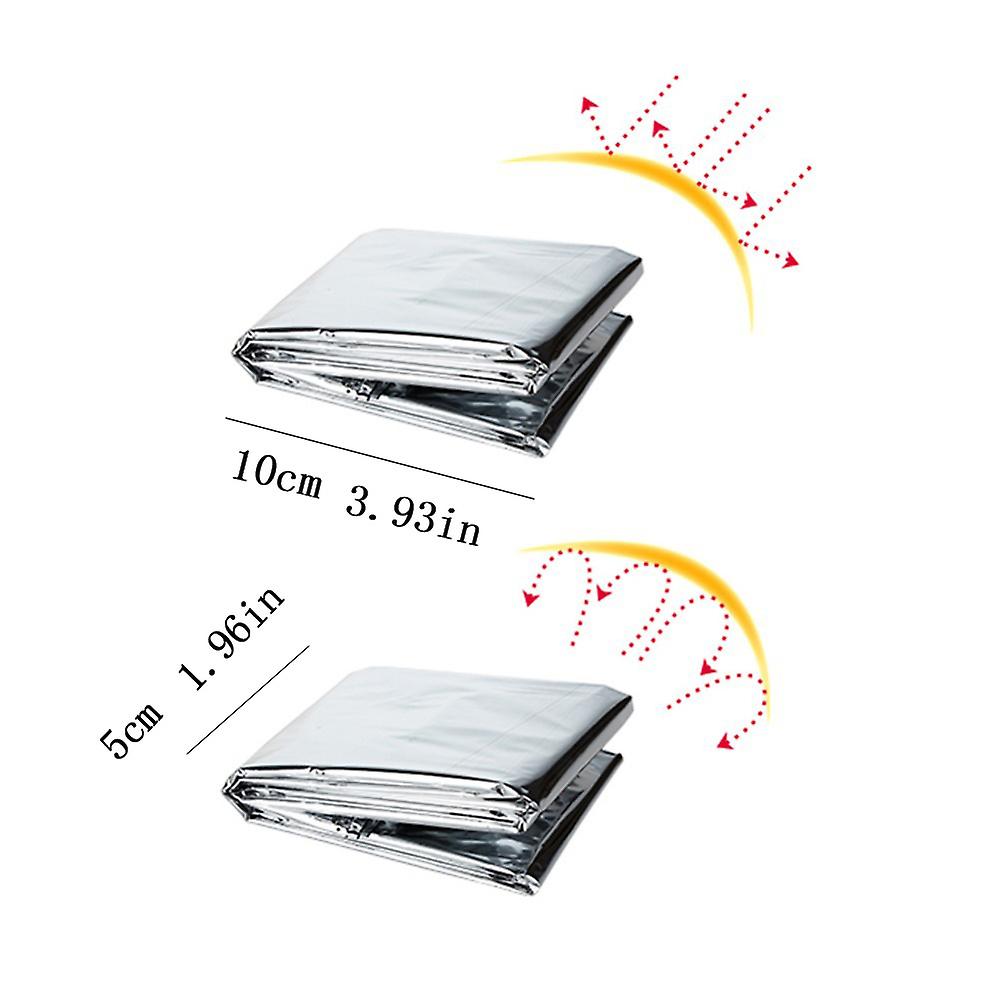 Ew المحمولة الصغيرة في الهواء الطلق لوازم التخييم الإسعافات الأولية بطانية البقاء على قيد الحياة في حالات الطوارئ بطانية العزل بطانية واقية من الشمس