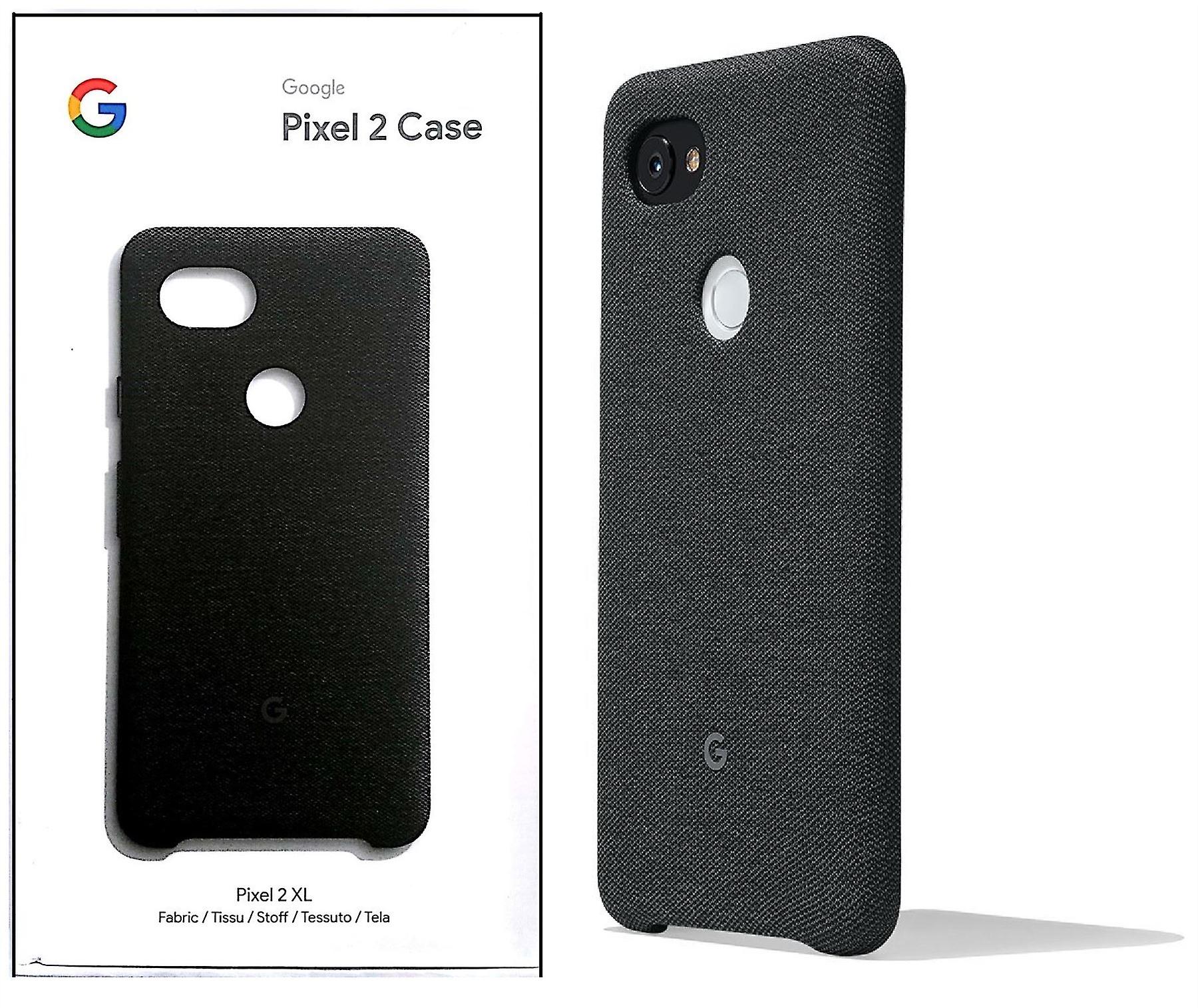 Copertina ufficiale della custodia in tessuto Google Pixel 2 XL GA00167 - Nero fumo