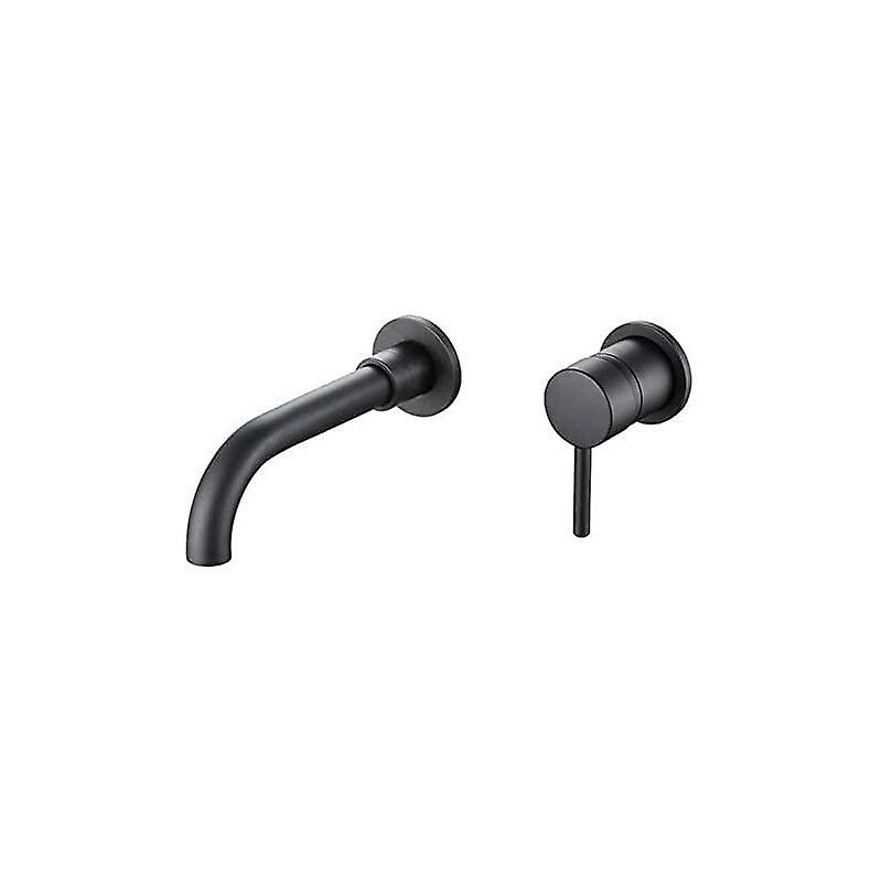 Matt Black Concealed Basin Mixer Tap