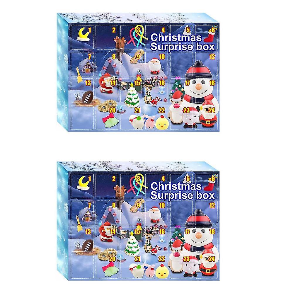 2x Advent Calendar 2021 Christmas Fidget Toys Set Novelty Decor