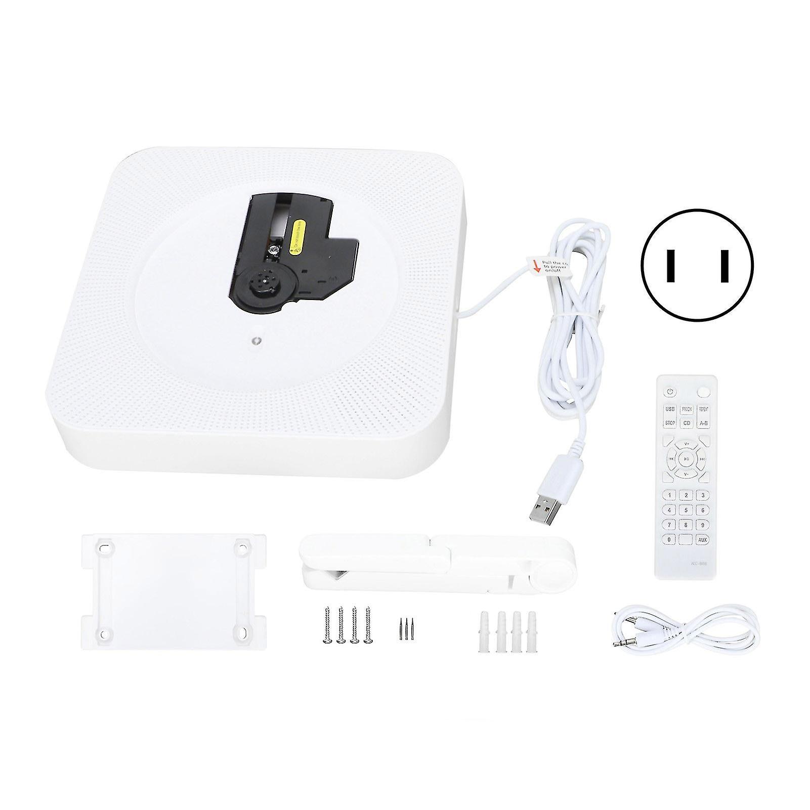 Wall Mounted Cd Player Portable Remote Control Bluetooth Music Cd Player For Home Wall Decorationus