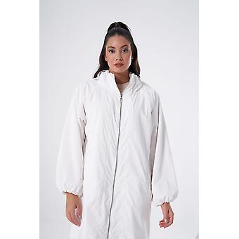 Plush Inside White Overcoat