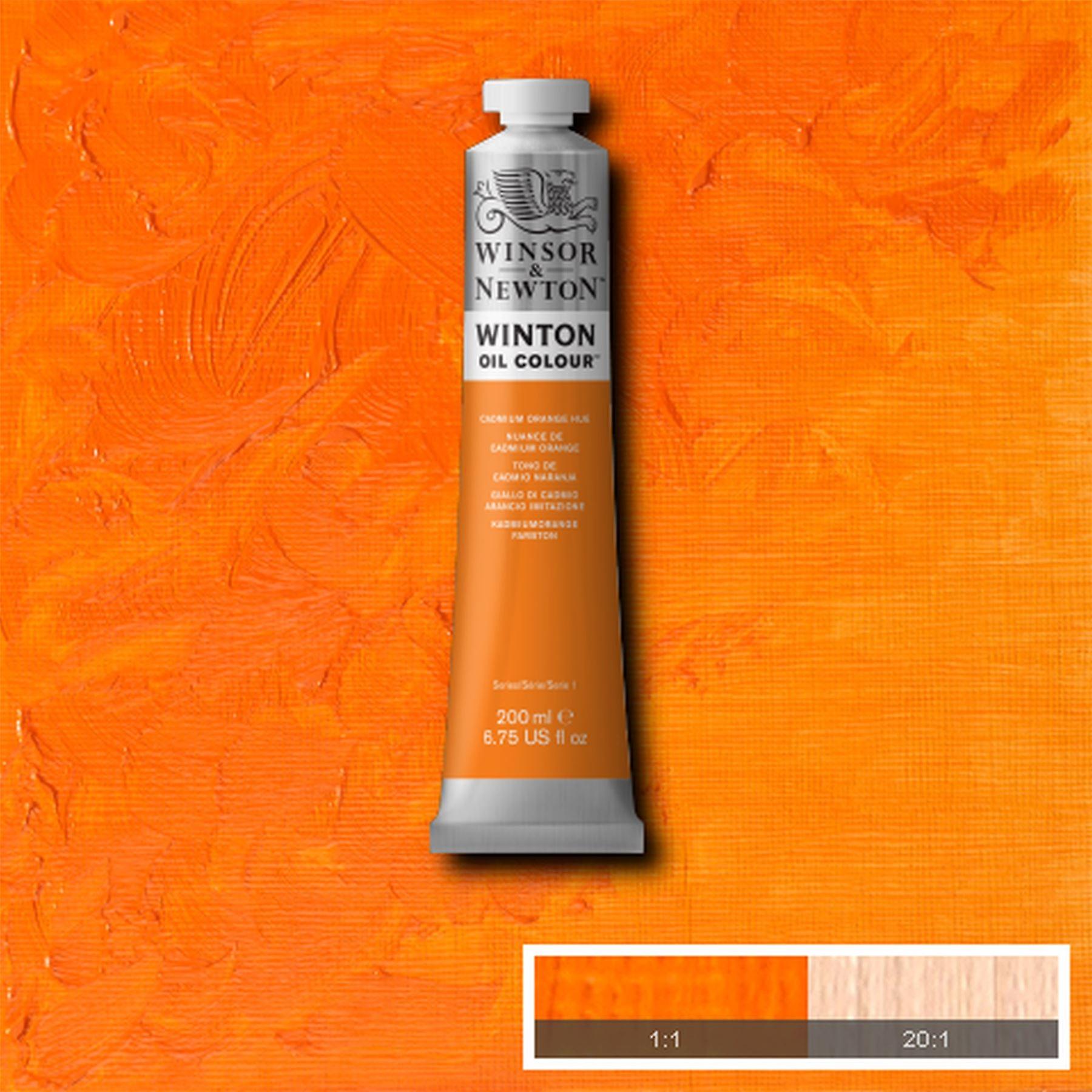 Winsor & Newton Winton Oil Colour Paint - Cadmium Orange Hue - 200ml