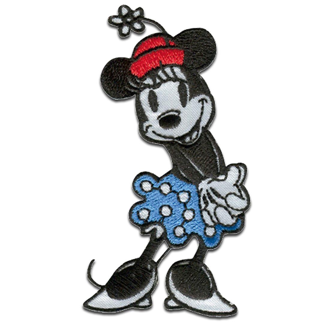 Patch / iron-on patch - Mickey Mouse 90 years 07 Minnie nineties special edition Disney - blue - 4.5 x 8.2 cm - iron on patches