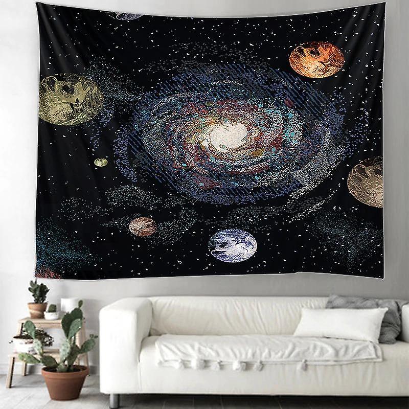 Printed Solar System Tapestry Multifunctional Tapestry Sitting Blanket Wall Hanging