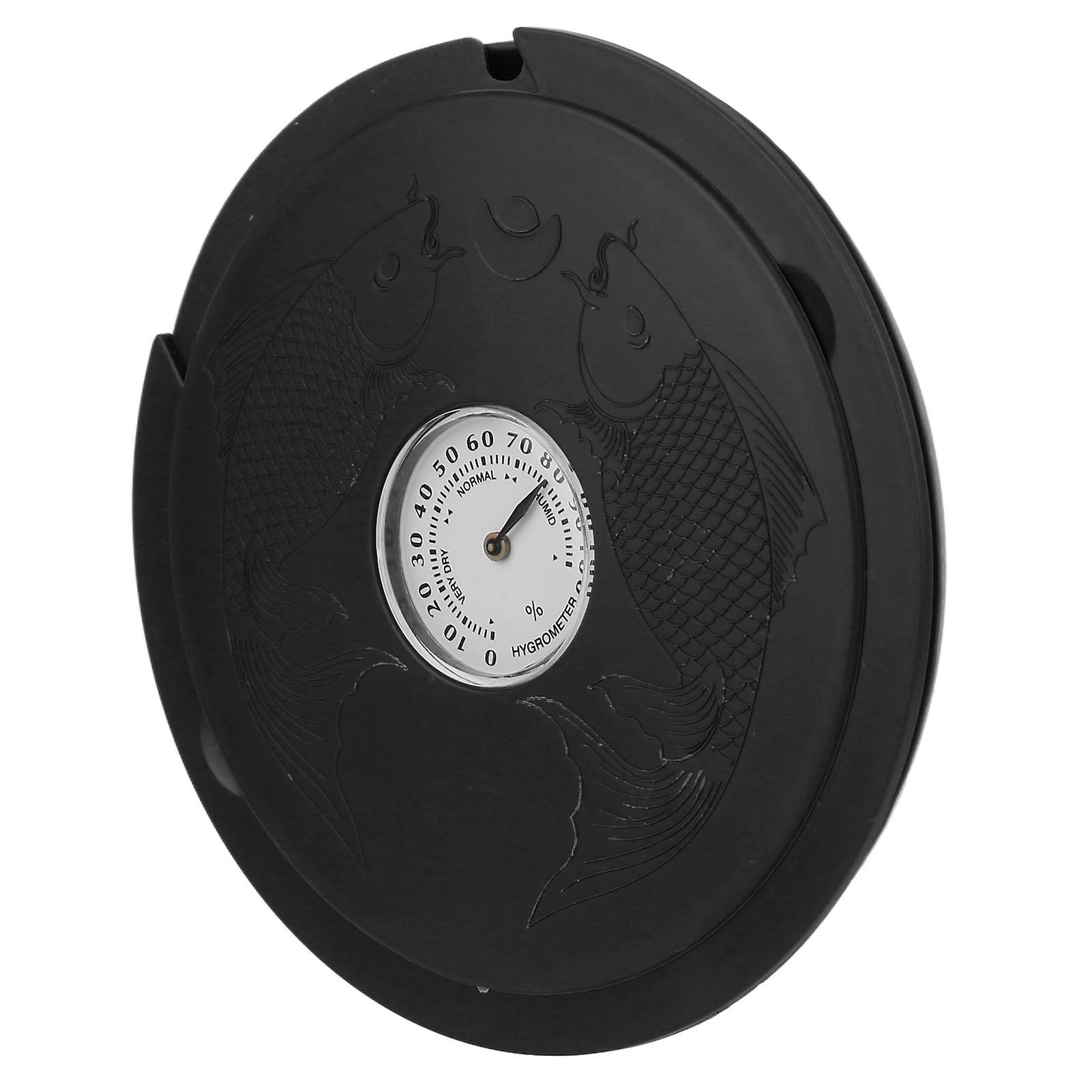 Gitarr luftfuktare Anti-torkande akustisk gitarr Sound Hole luftfuktare med hygrometer svart 