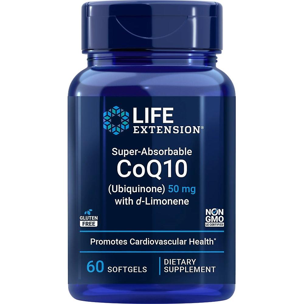 Life Extension coenzyme q10 ubiquinone 50 mg + d-limonene 100 mg (60 capsules) 6382