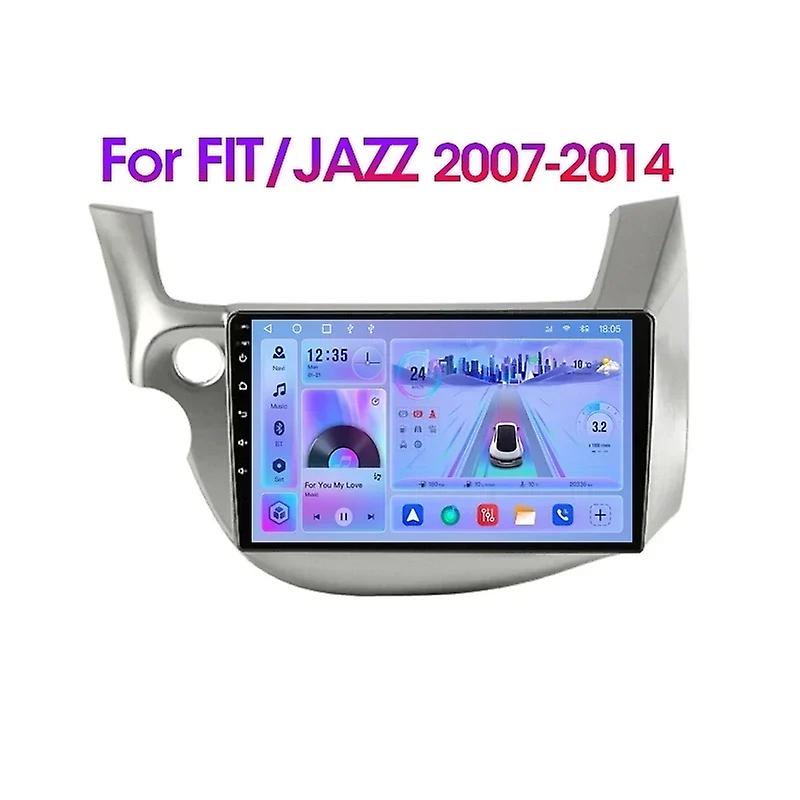 Android 12 WiFi DSP CarPlay Car stereo Radio Multimedia Video Player For HONDA FIT JAZZ 2007-2014