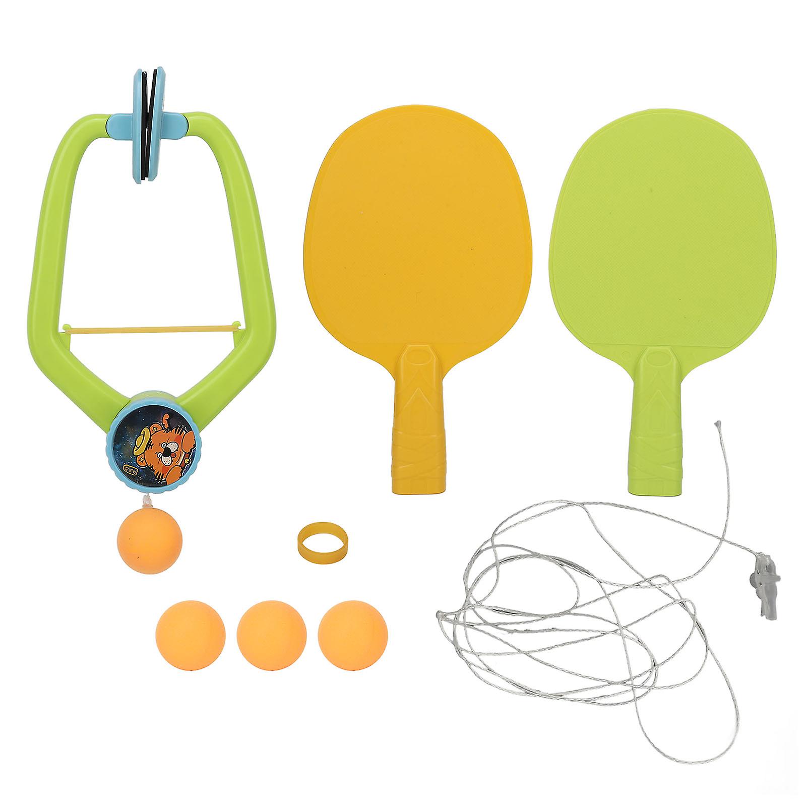 Table Tennis Training Set Indoor Fun Hand-Eye Coordination Skills Parent-Child Interaction Practice Kid-Friendly Design Lightweight Material 4 Ball