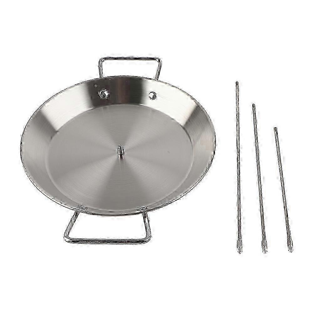 Vertical skewer for Brazilian barbecue, stainless steel vertical skewer holder, barbecue accessory with 3 removable tips