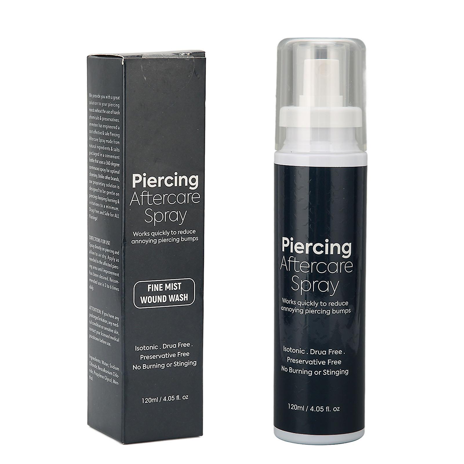 Piercing Aftercare Spray, Repairing, Nourishing, Cleansing for Home Beauty Salon, 120 ml
