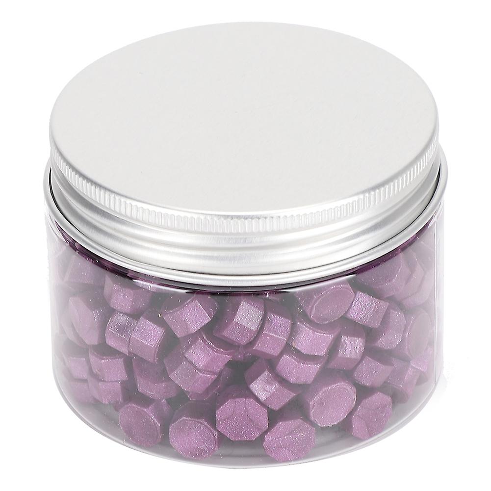 200 Pcs Cire À Cacheter Octogone Sceau Nacré Costume Bouteille Emballage Pour Enveloppes Documents Invitation De MariageAubergine Violet