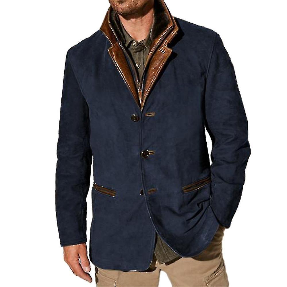 Ανδρικό Μπουφάν Vintage Fleece Σουέτ Μπουφάν Φθινόπωρο Χειμώνας Υπαίθριο Καθημερινό Σακάκι