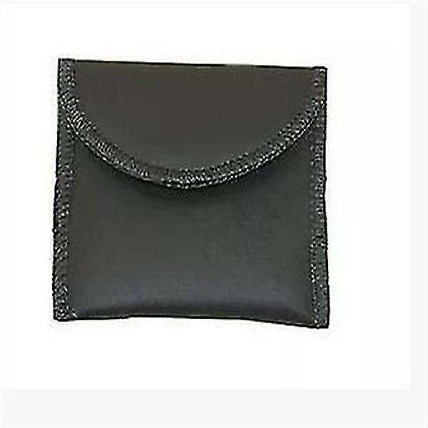 Hearing Aid Storage Bag - PU Material (1 Piece, Black)