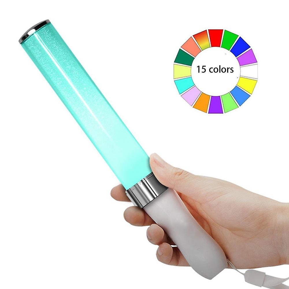 Party Flashing Light, 15 Color Changing 2 Lighting Mode Led Glow Stick